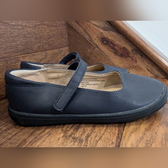 NWT Girls' Omega Ballet Flats - Cat & Jack Navy Size 1 - Picture 12 of 13